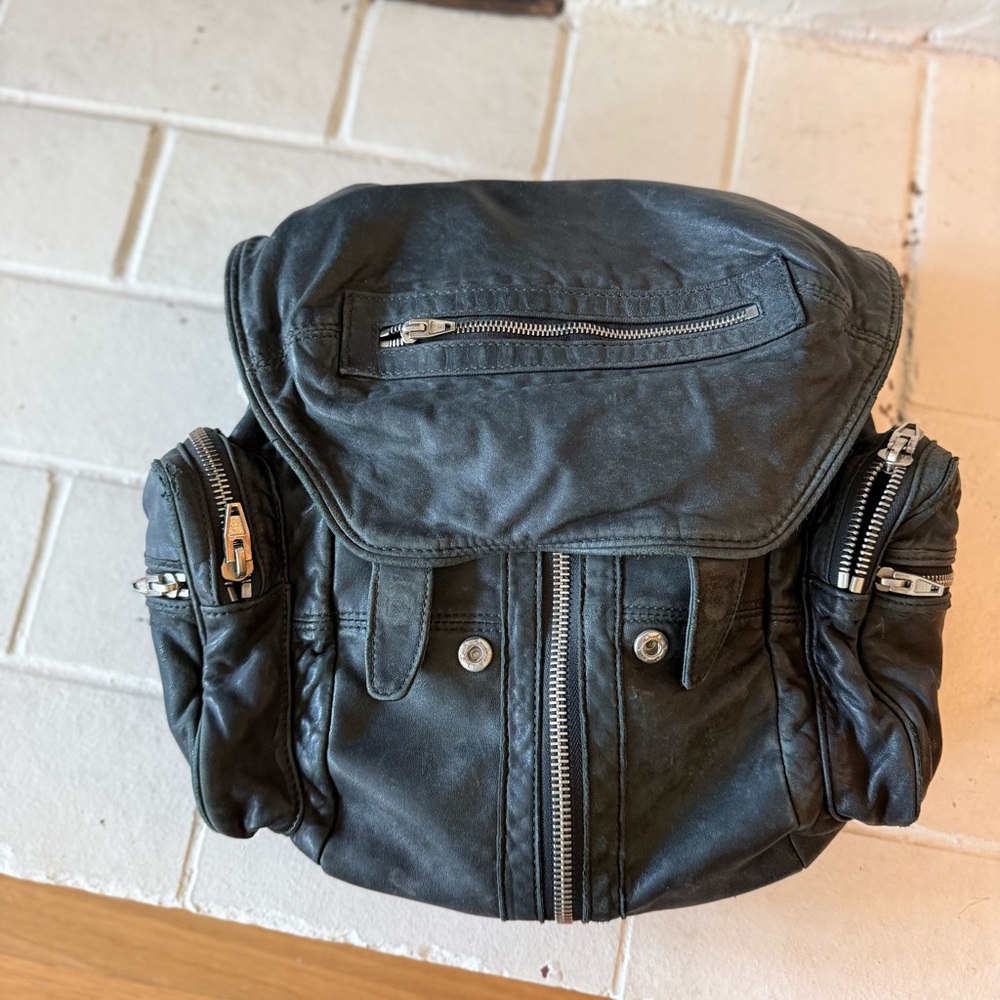 Alexander Wang Black Leather Bag with Buckle Detail